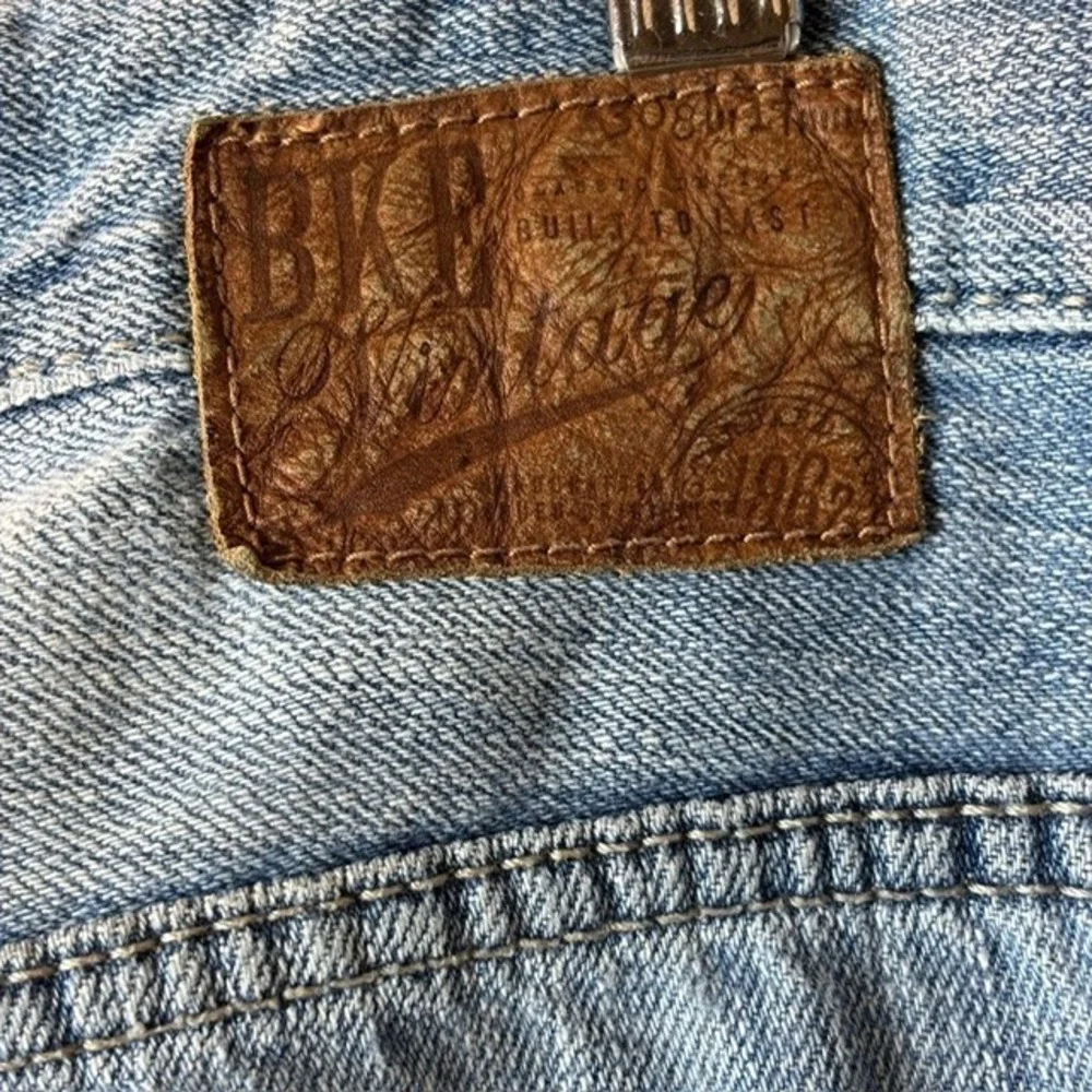 Mens 34L BKE Vintage Welder Long Straight Jeans Blue Outdoor Western Workwear